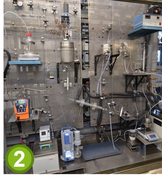 Abbildung von CSTR + Membrane filtration