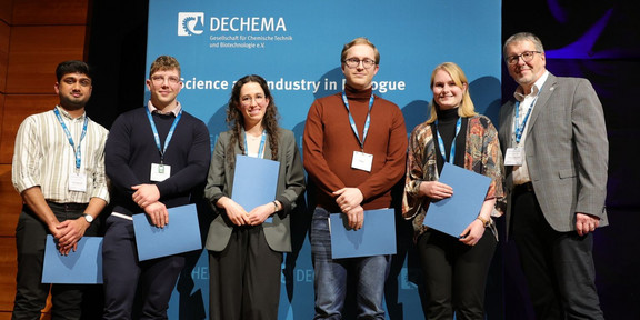 Justus Diekamp nach Gewinn eines Posterpreises